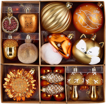 Fall Tree Decorations Ornaments - Set of 50