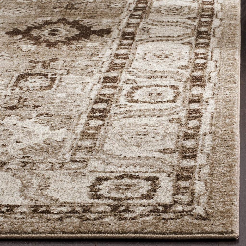 Area Rug 9x12 - Vintage Hamadan - Large - Taupe, Traditional Persian Design, Non-Shedding & Easy to Clean