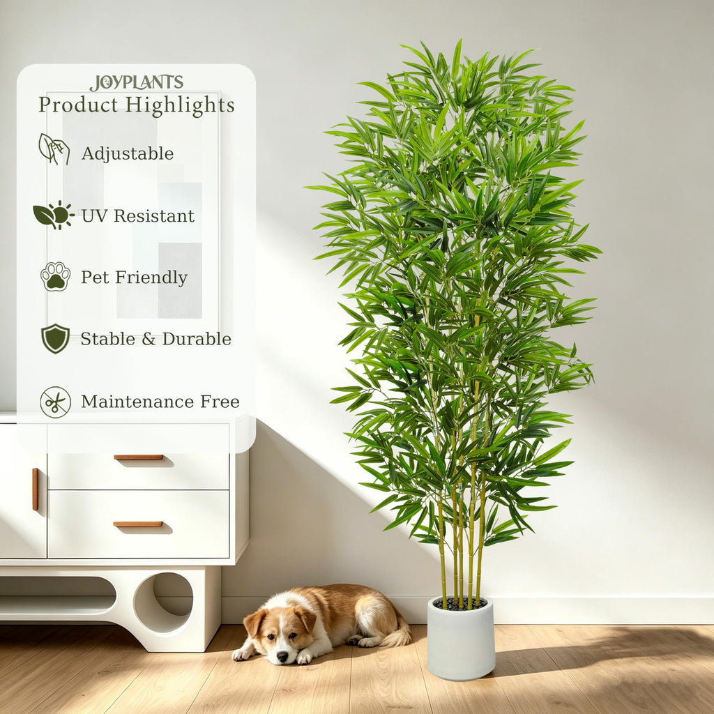 Fake Bamboo Tree, 6FT Artificial Plants Decor