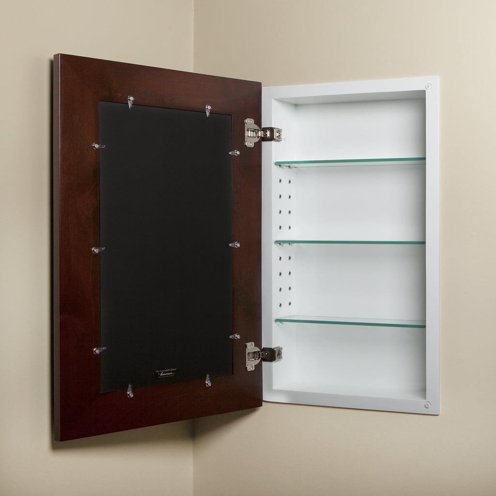 14x24 Mirrored Medicine Cabinet - Concealed Wall Storage and Recessed Medicine Cabinet with Mirror, 3 Adjustable