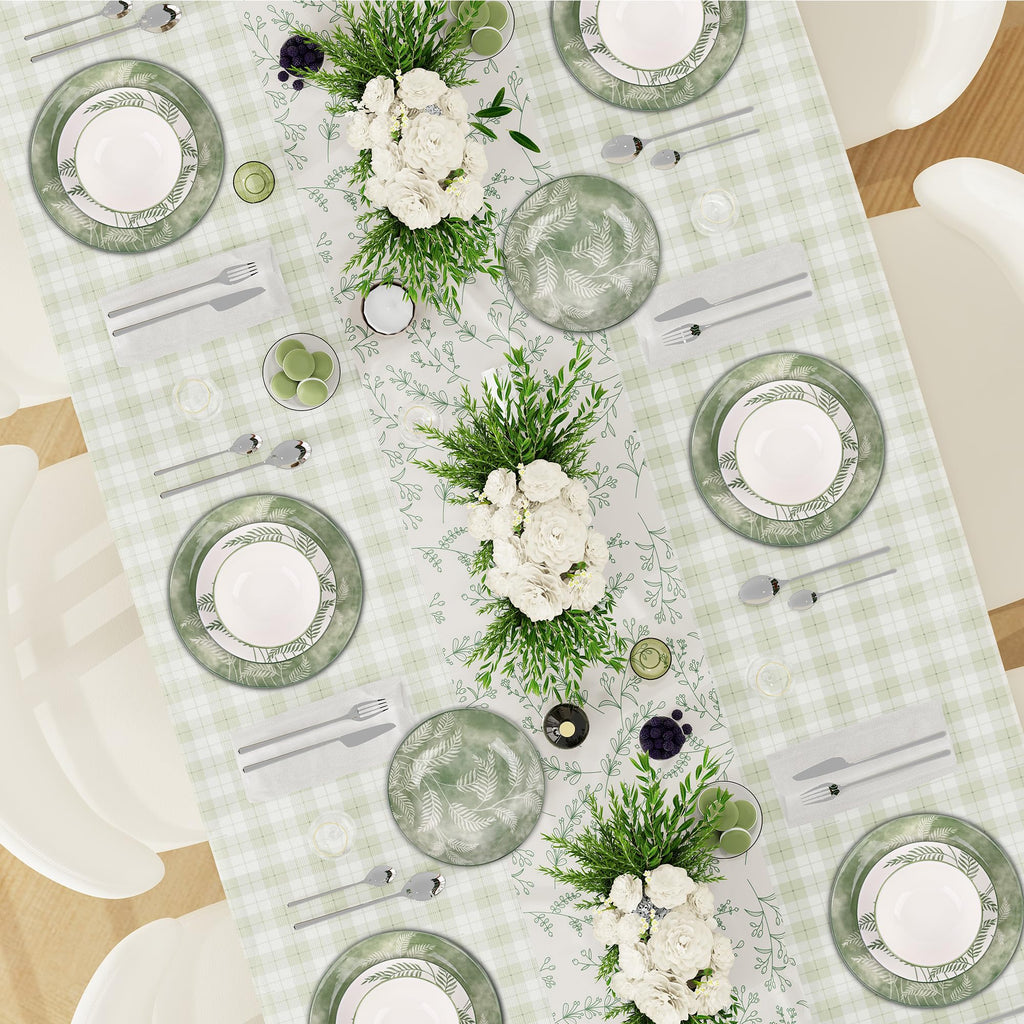 16 Pcs Porcelain Green Dishes dinnerware set for 4 With Pasta bowl