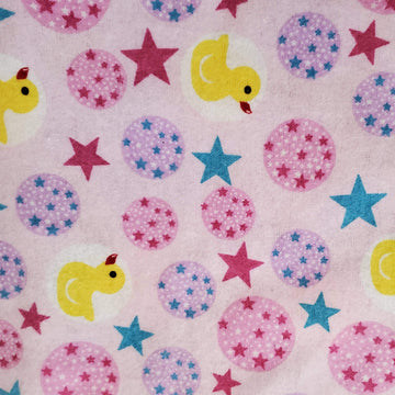 Flannel Fabric 45" Wide Fabric by The Yard Soft 100% Cotton Flannel Ducks & Butterflies Print Perfect for Arts &