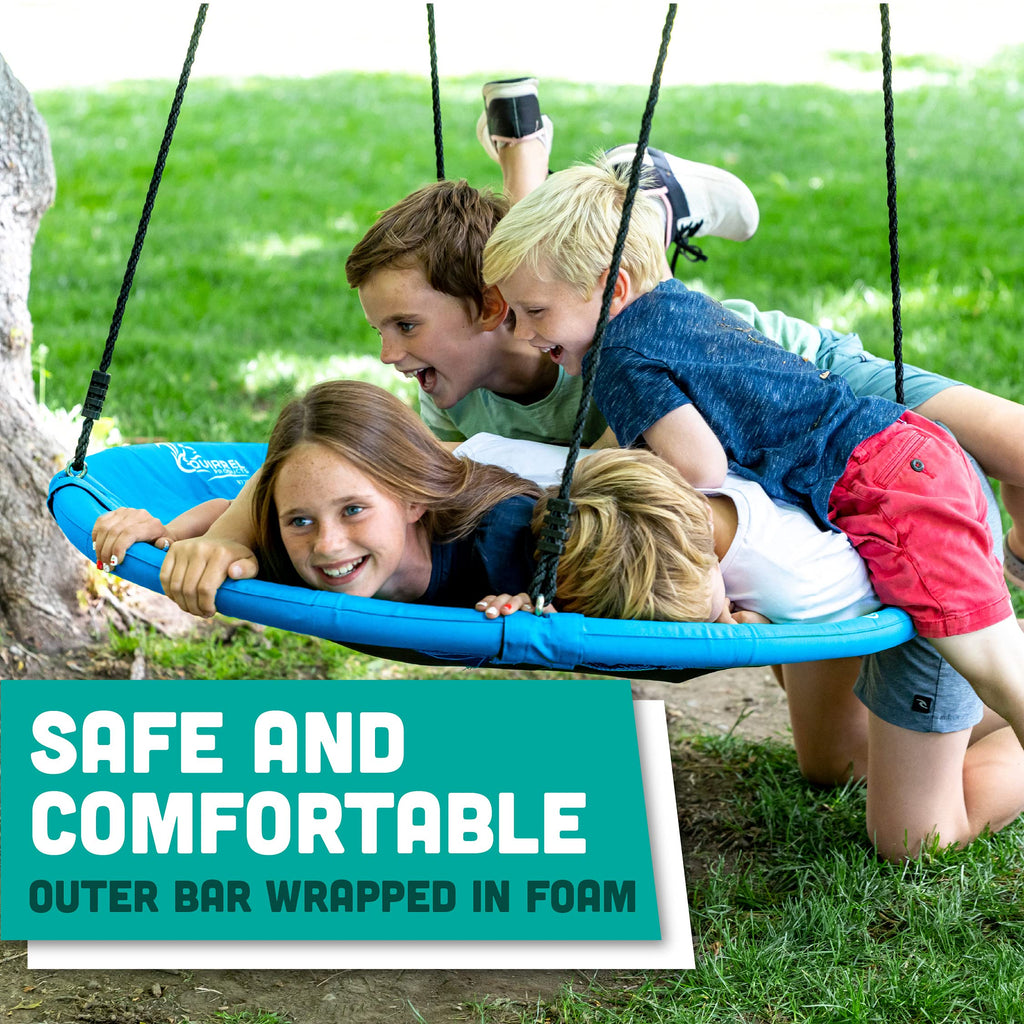 Flying Squirrel Giant Rope Swing - 40" Saucer Tree Swing- Additions & Replacements for Active Outdoor Play Equipment