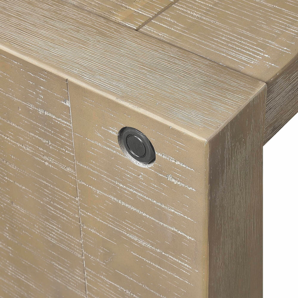 Monterey Console Table, Minimalist Open Design, Solid Wood, Cottage Slim Behind Sofa Table with Woodgrain Finished
