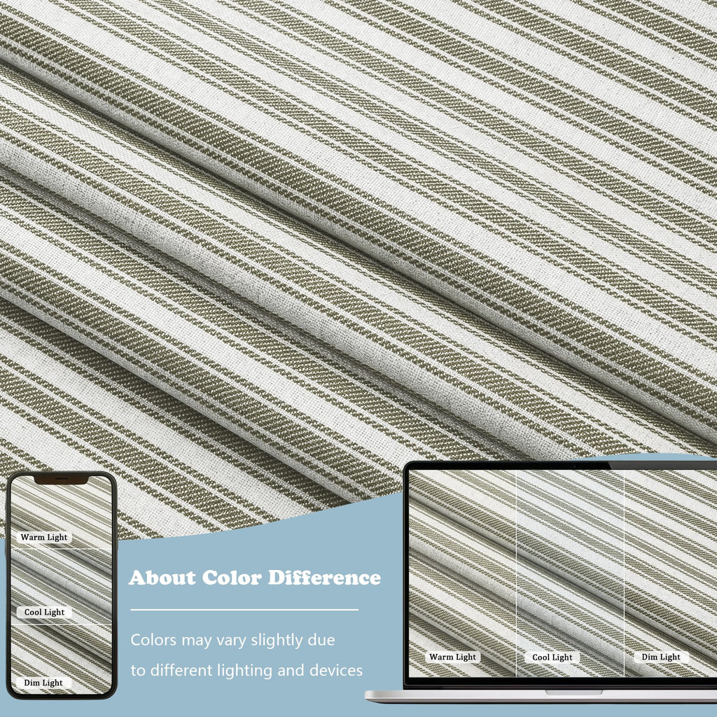 Striped Valances for Windows 14 inch, Chocolate, 2 Pieces