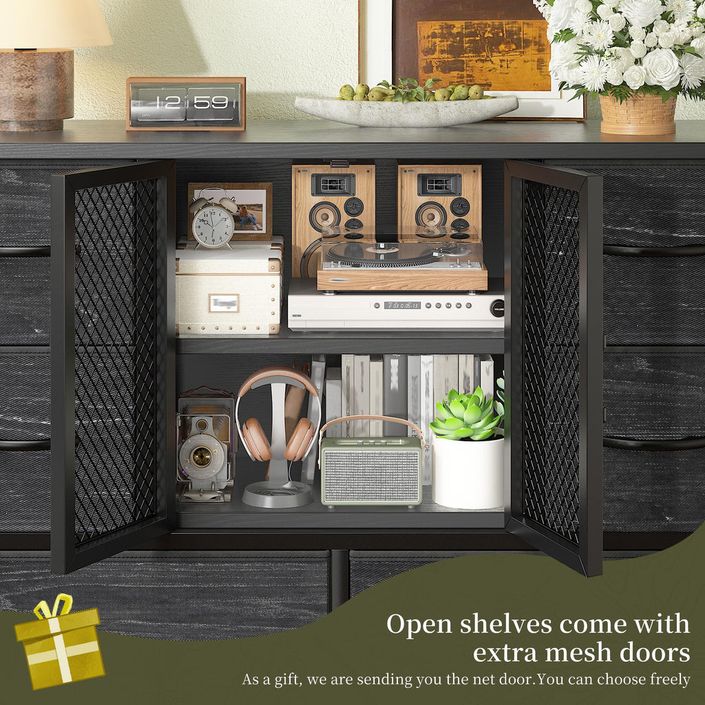 10-Drawer Dresser, 48"H Organizer Storage for clothes