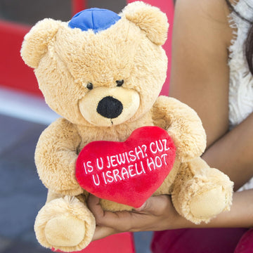 10" is U Jewish? Cuz U Israeli Hot Teddy Bear Hanukkah Plush