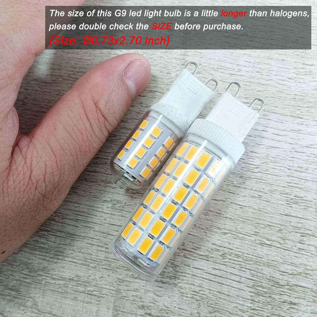G9 Led Bulbs 75W 80W 100W T4 Halogen Equivalent,1000 lm,3000K