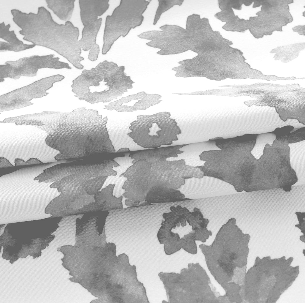 Julia Watercolor Blooming Flower Floral Lined Thermal Insulated Window Curtain Valance Rod Pocket 52 Inch by 18 Inch