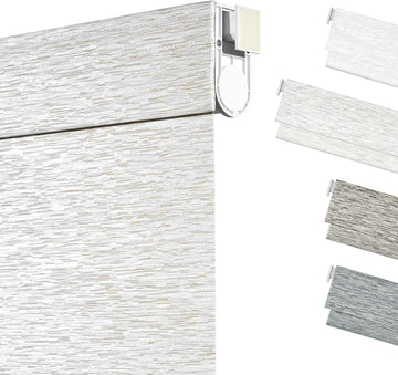 No Drill No Tools Blackout Light Filtering Roller Shades for Windows,Cordless Roller Blinds,Thermal Insulated,UV
