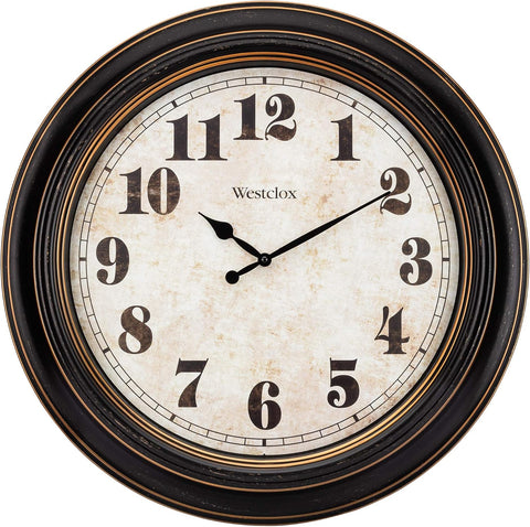 Westclox Traditional Large Wall Clock Battery-Operated Clock for Living Room, Bedroom
