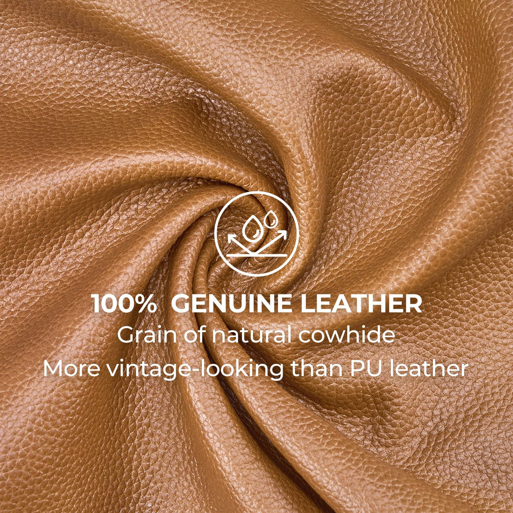 Genuine Leather Square Ottoman, Leather Pouf, Foot Rest