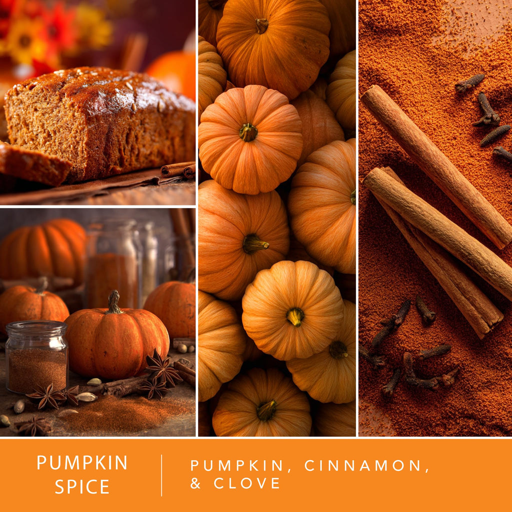 Fall Wax Melts Pumpkin Party 4pk - Long Lasting, Strong Scent Melts for Warmers, Includes Pumpkin Spice with Apple