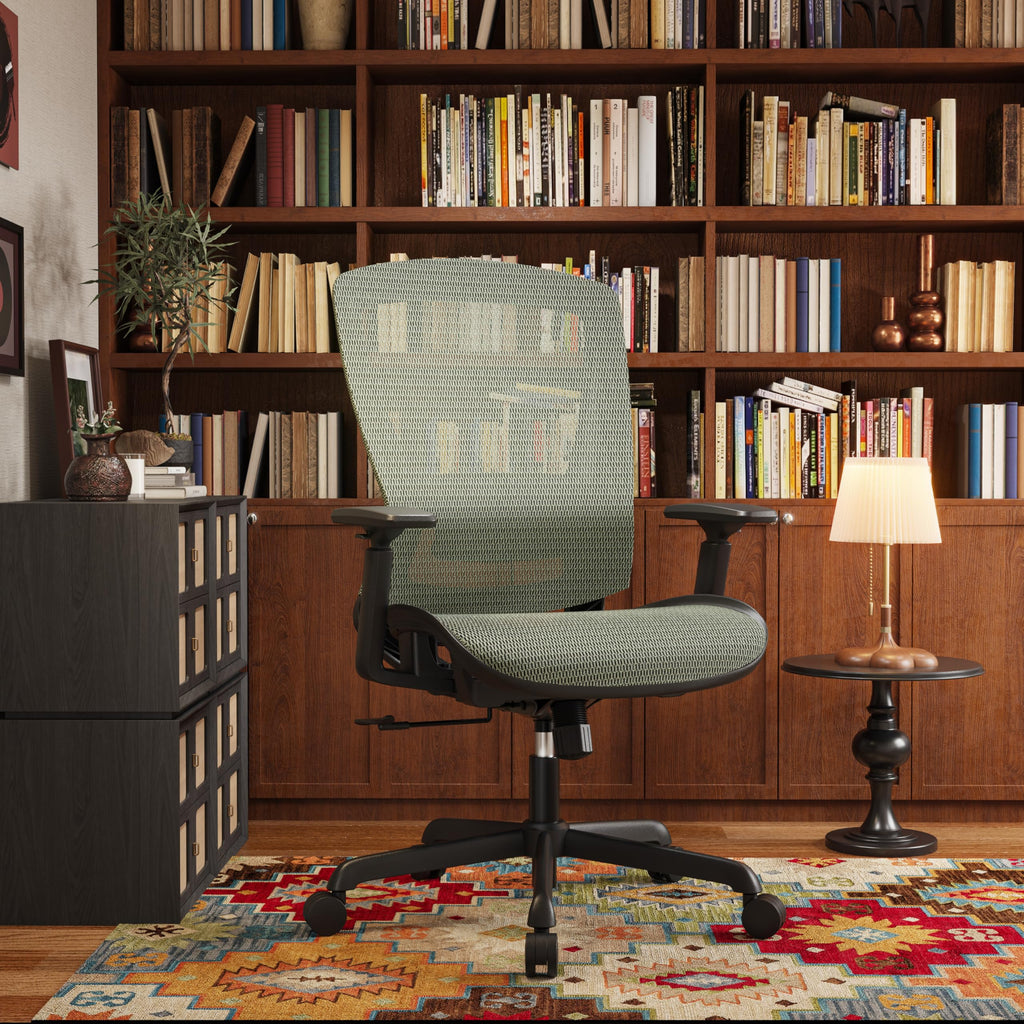 Inspired Aeron Style Ergonomic Mesh Office Chair — Dusty Sage, Breathable Mesh Seat & Back