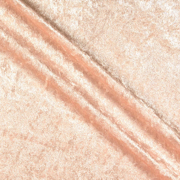 Panne Velvet Peach, Fabric by the Yard