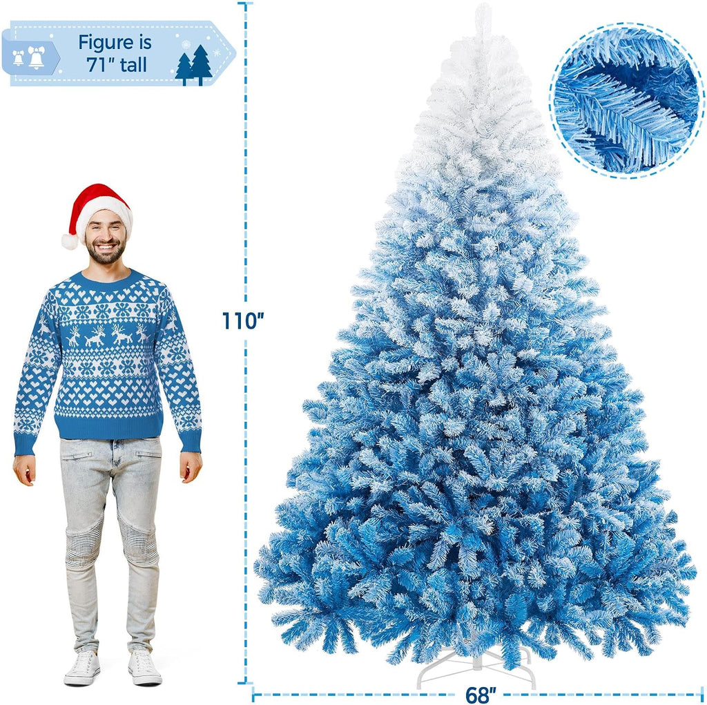 Pre-Lit Snow Flocked Artificial Christmas Tree, 900 Lights