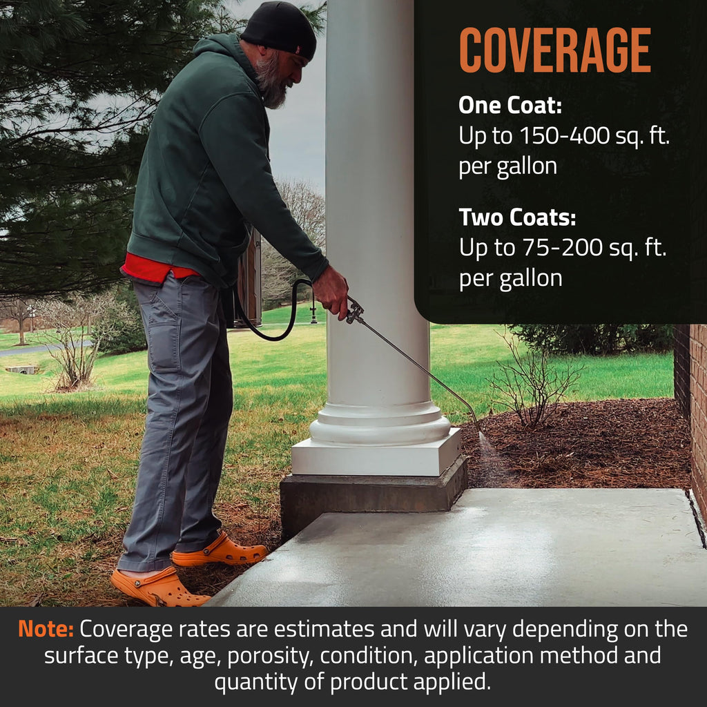9500 Concentrate - 1G (Makes 5 Gallon) - 1G Covers up to 150-400 sq ft/Coat| Penetrating Paver Sealer, Salt & Water
