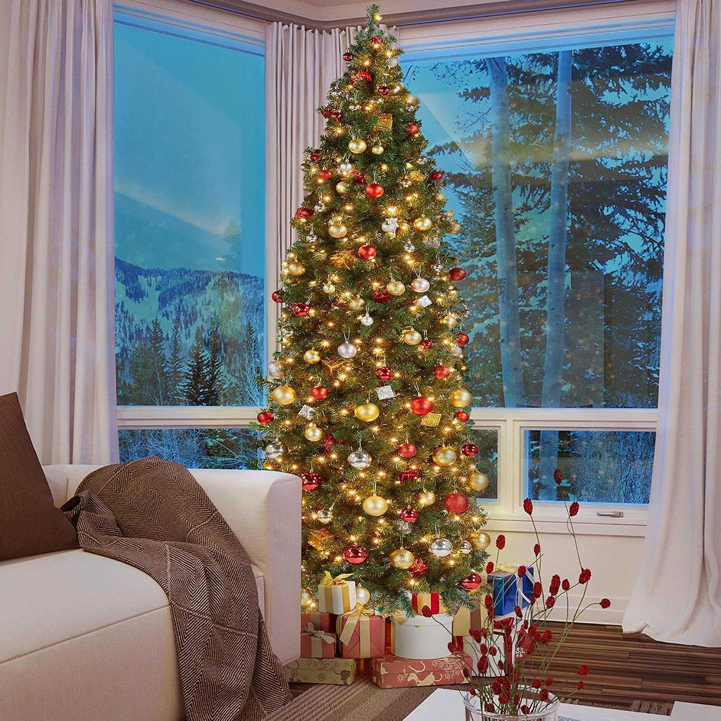 Pre-lit Pencil Christmas Tree