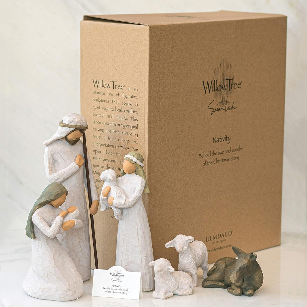 6-piece Nativity, Sculpted Hand-Painted Set of Figures