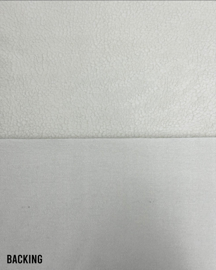 Heavy Duty Sherpa Sheep Skin Ivory Faux Fur Fabric / 60" W/BTY