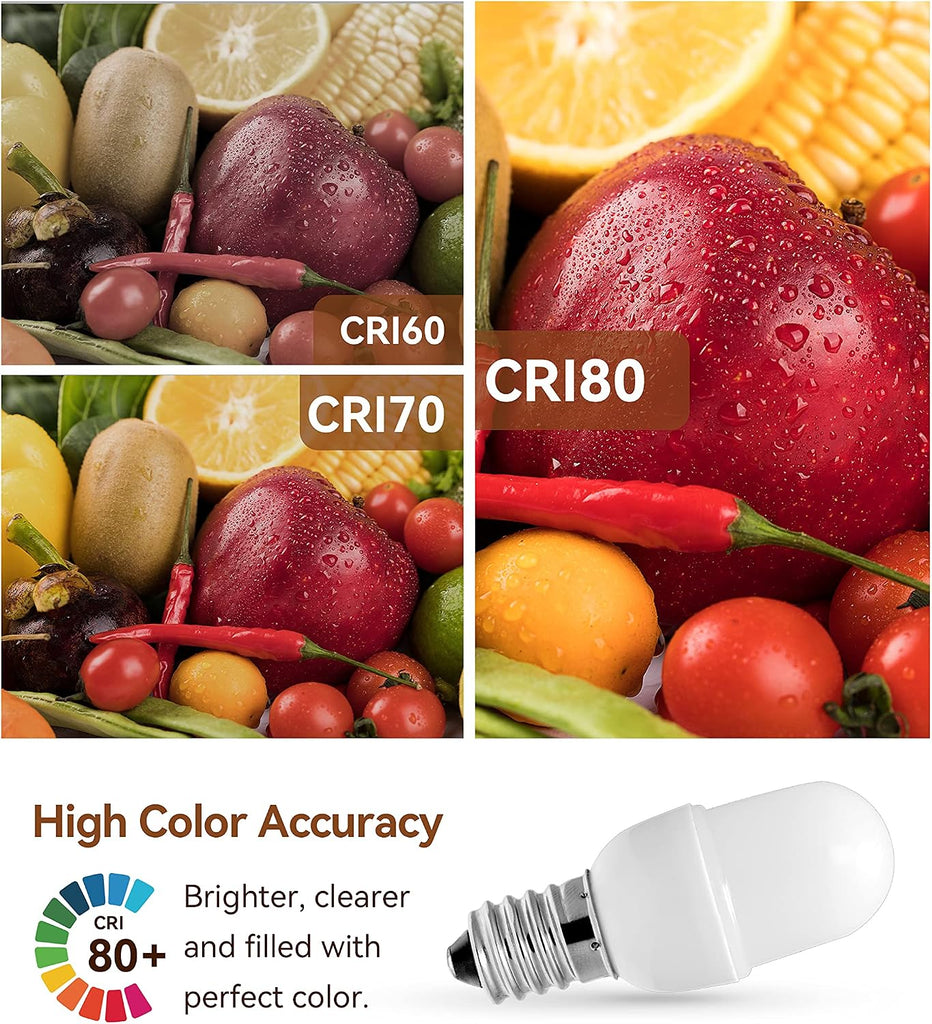 Night Light Bulbs, 1.5W E12 Led Bulbs, Warm White 3000K