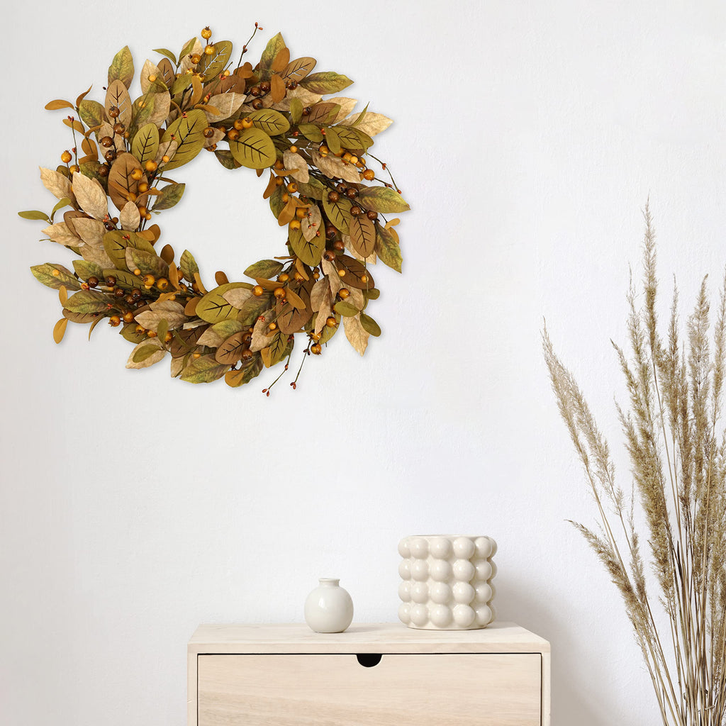 20'' Fall Wreath Autumn Wreath for Front Door Porch Home Decor