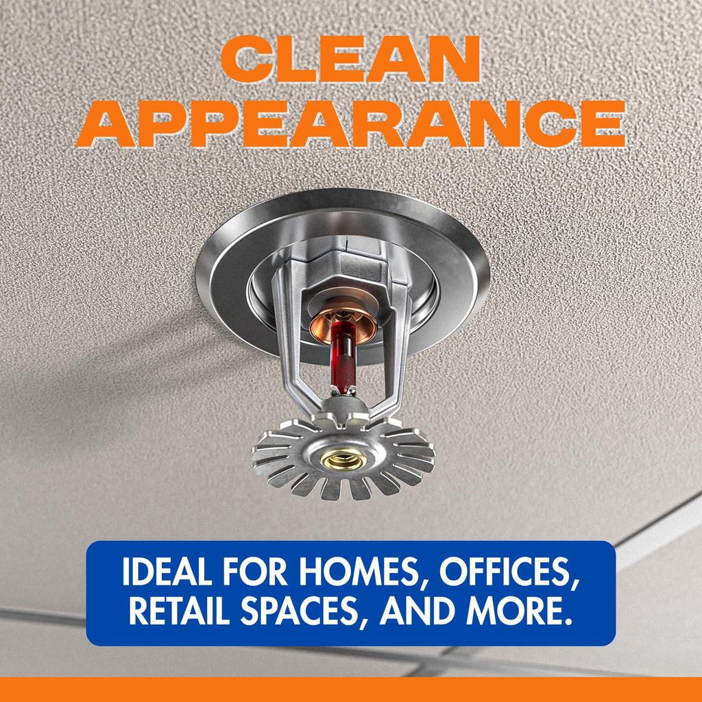 Retrofit Recessed Fire Sprinkler Escutcheon 3/4 in. IPS - Split 3 Piece in Chrome Plated - Depth Adjustment Range up