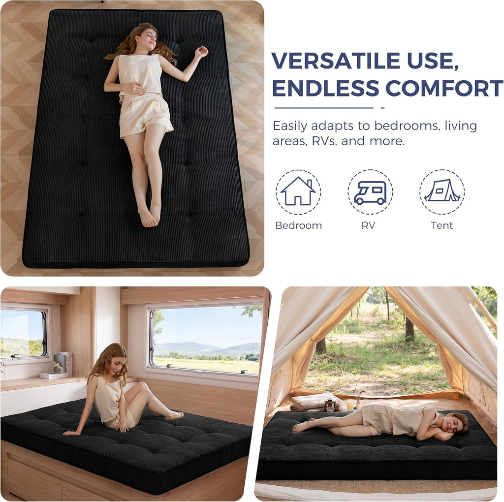 6" Extra Thick Japanese Floor Mattress Futon Mattress