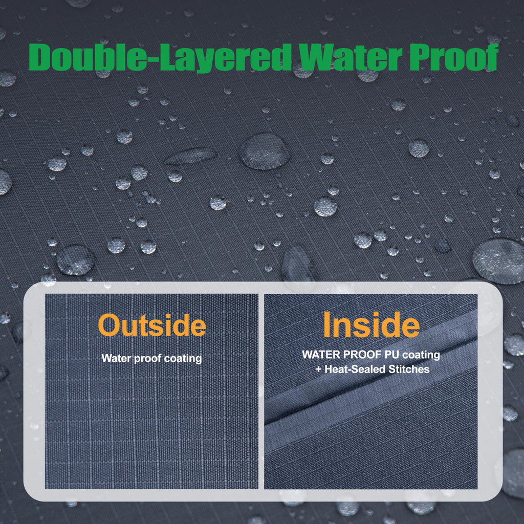 L Shaped Patio Sofa Cover, (83"L + 113"R)W x 33.5"D x 31"H