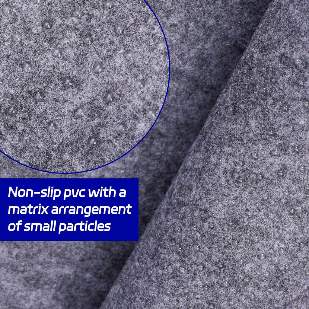 Non Slip Rug Pad 9 x 12 Ft, Extra Large Felt Under Rug Cushioning, Carpet Padding for Area Rugs on Hardwood, Laminate - Set of 108
