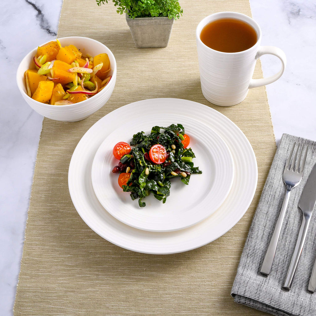 Amelia Court 16 Piece Dinnerware Set, White