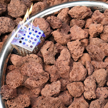 10lb Red Lava Rocks for Fire Pit, Volcanic Rock for Fireplace