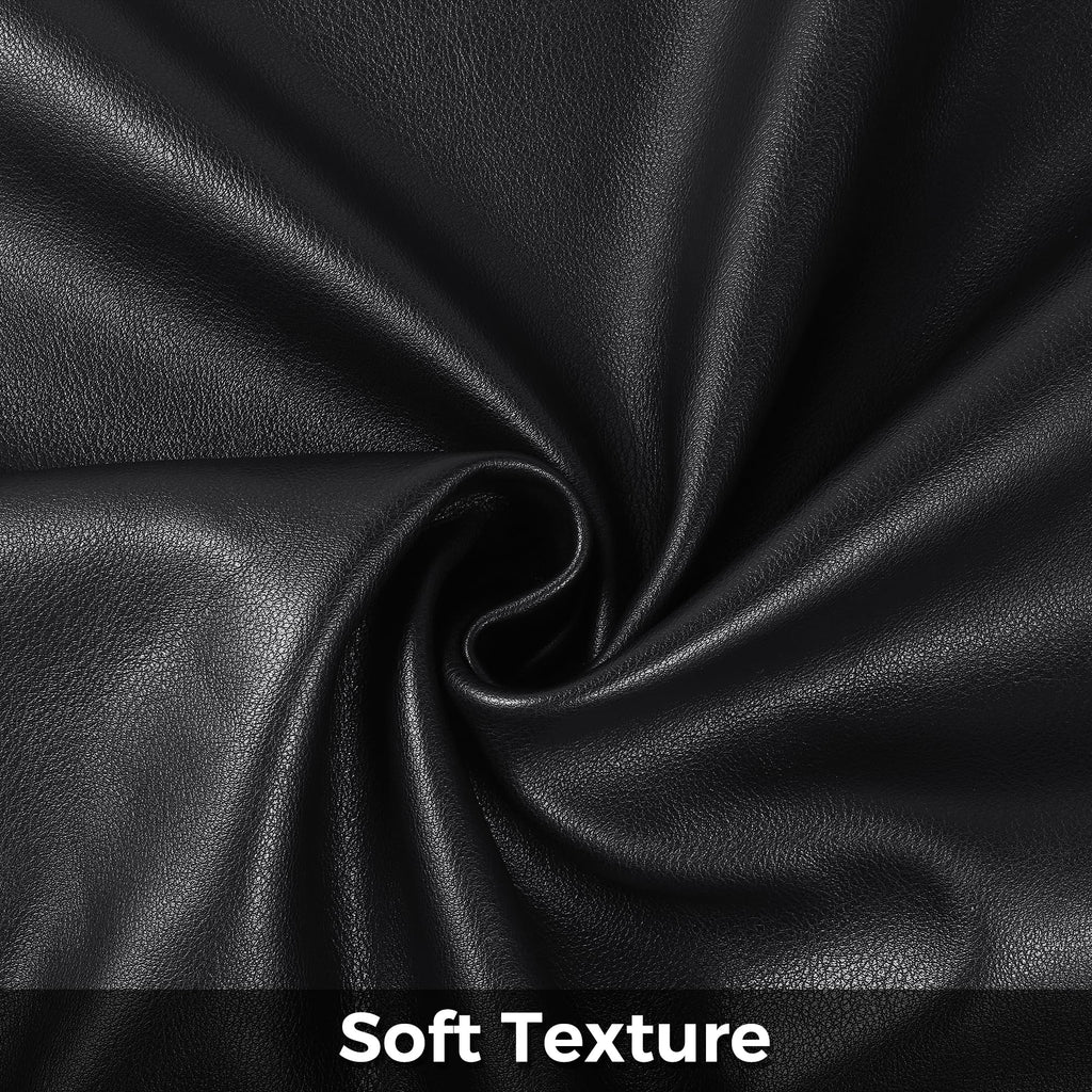 Faux Fur Fabric - Faux Leather Sheets PU Material 1.2mm Thickness Soft and Stretchy Apply to Outdoor Boat Automotive