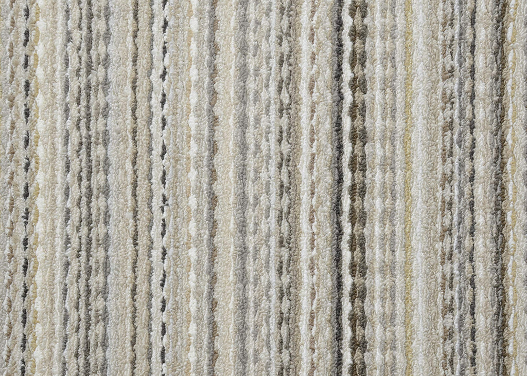 Carnival Stripe Non-Slip Recycled Random Earthtone Stripes Area Rug - Modern, Stain-Resistant, Ideal s &