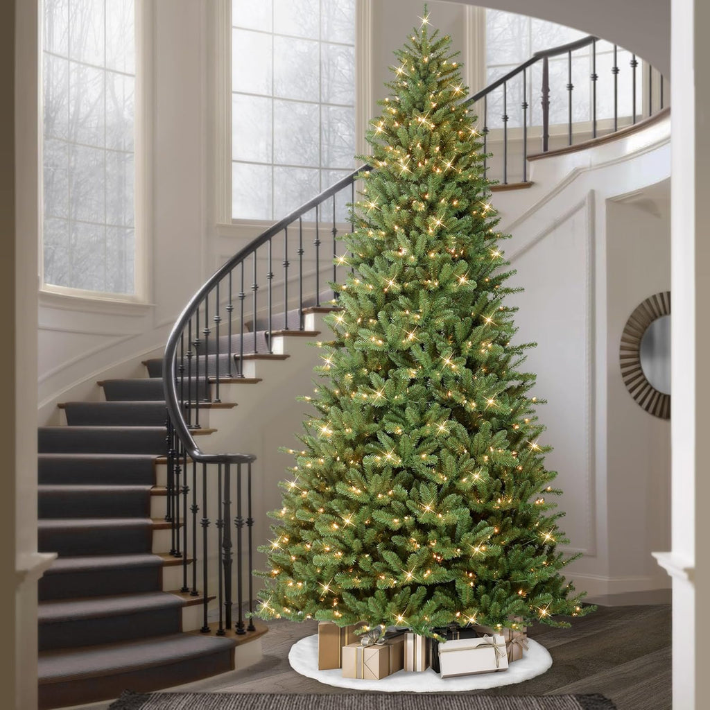 International Pre-Lit 10' Berkshire Fir Artificial Christmas Tree with 1000 Warm White LED Lights, Green