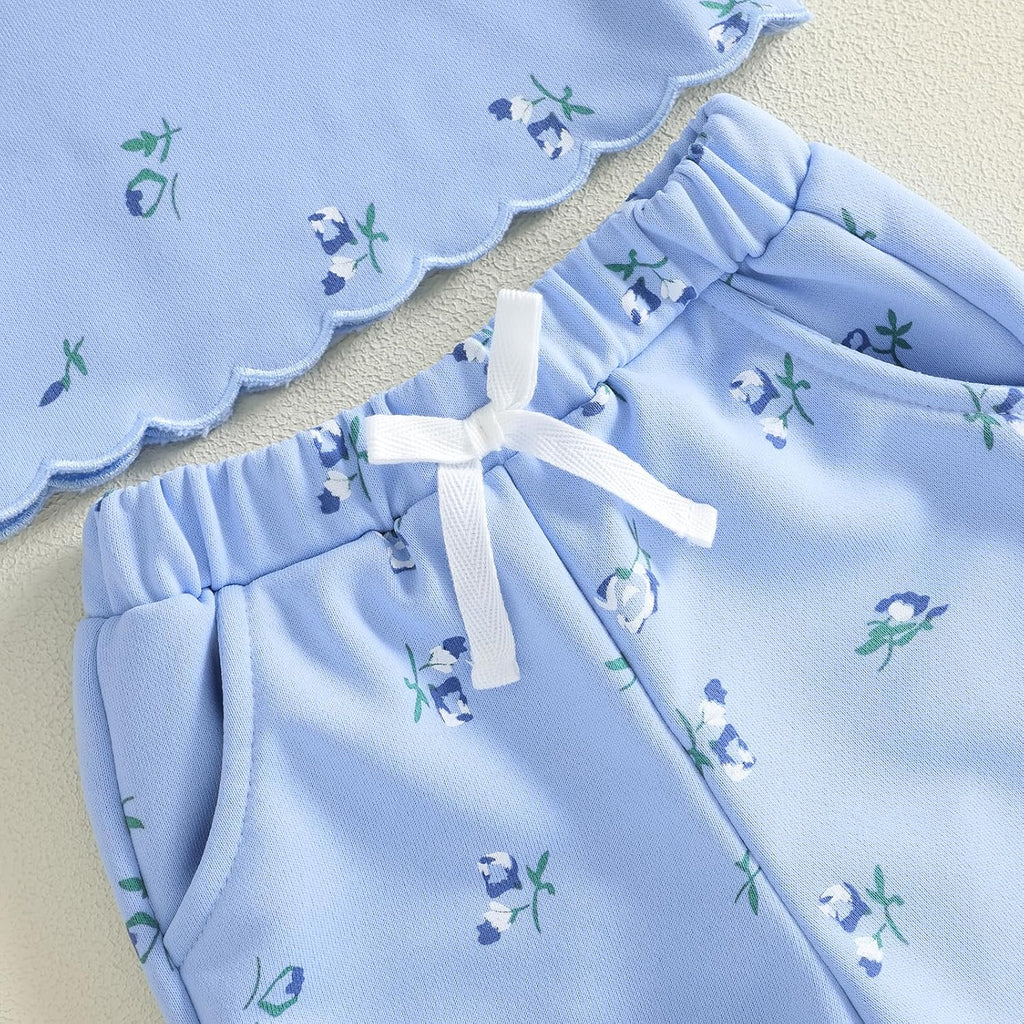 Toddler Baby Girl Clothes Fall Winter Outfits Shirts Pants Set