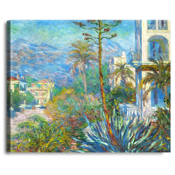 Villas at Bordighera by Claude Monet The World Classic Art Reproductions, Giclee Canvas Prints Wall Art