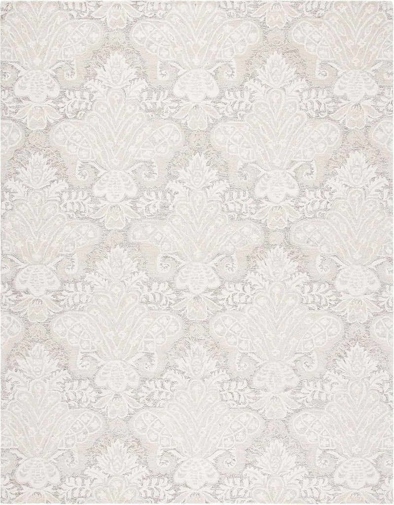 Micro-Loop Area Rug - 10' x 14', Beige, Handmade Wool