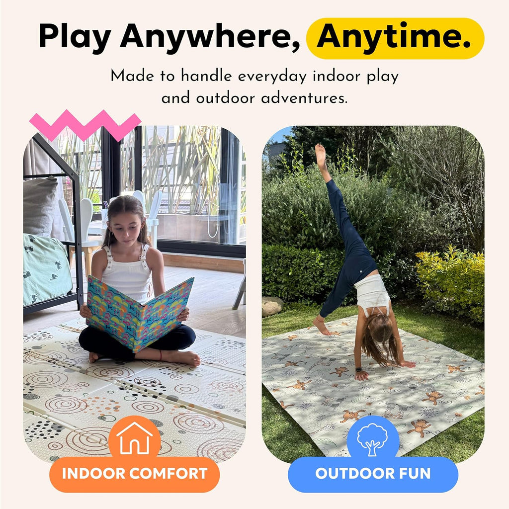 Foldable Baby Play Mat - 78"x59"
