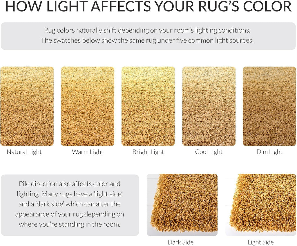 Hudson Shag Square Rug 7', Plush Gold SGH220D