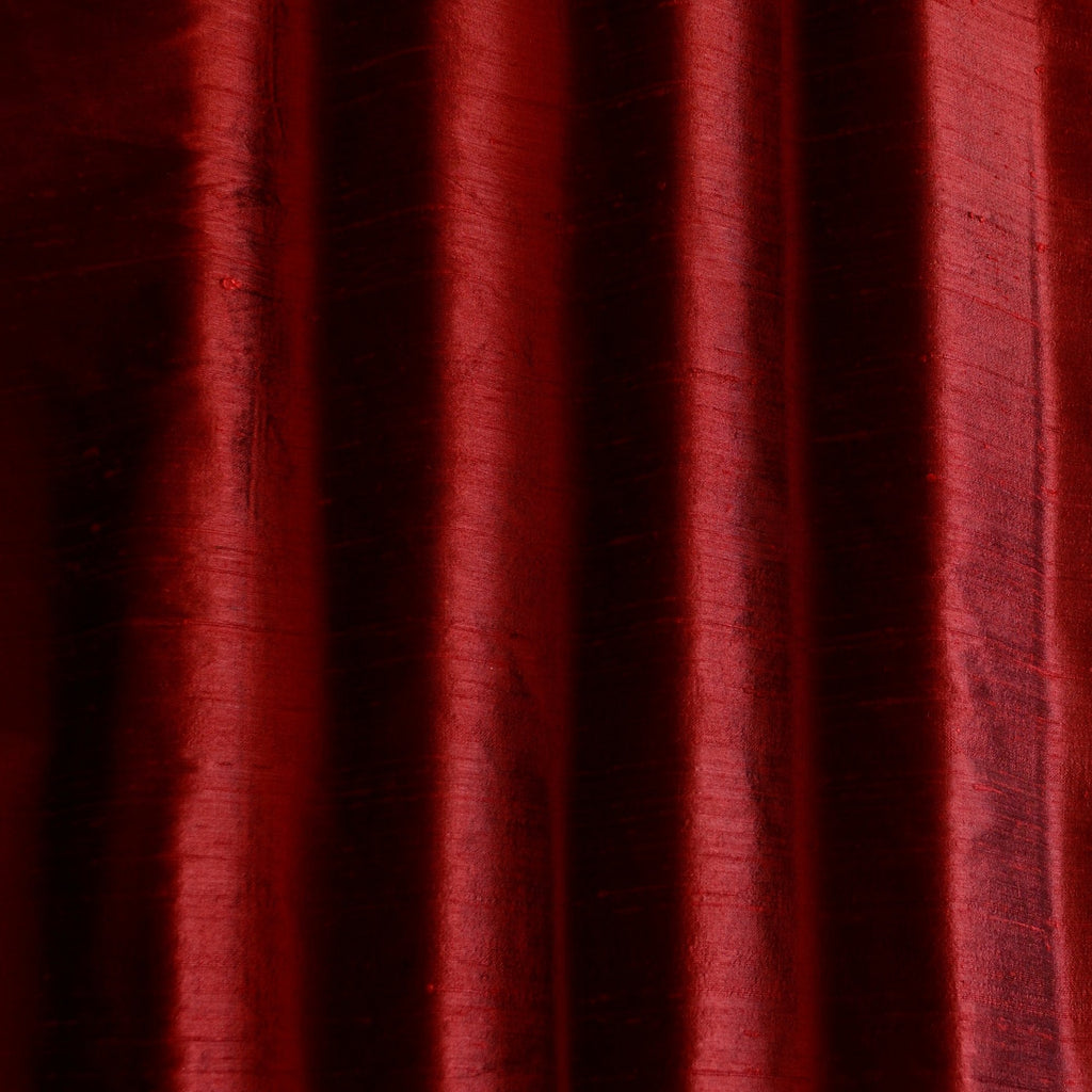 44" Wide - Iridescent Burgundy Dupioni Silk, 100% Silk Fabric, by The Yard