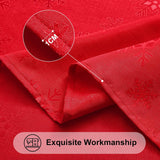Rectangle Tablecloth 52x70 Inch, Waterproof Damask Table Cloth, Snowflake Patterns Fabric Table Cove