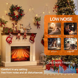 Electric Fireplace with Mantel, 40" Electric Fireplace, Fireplaces Entertainment Center