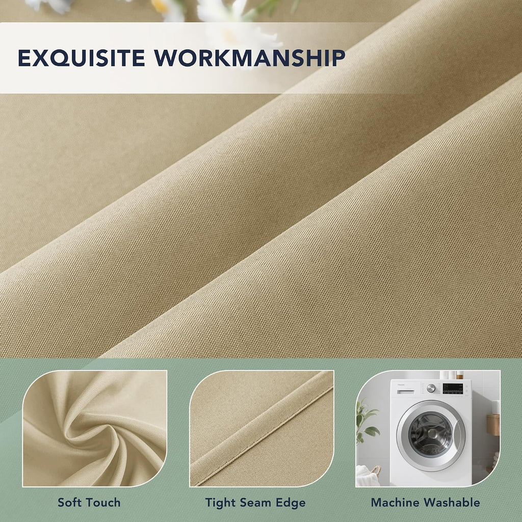 Outdoor Curtains Waterproof, 6 Drape Panels, Sun Shades | Privacy & Weatherproof, Outside Curtains for Porch, Gazebo