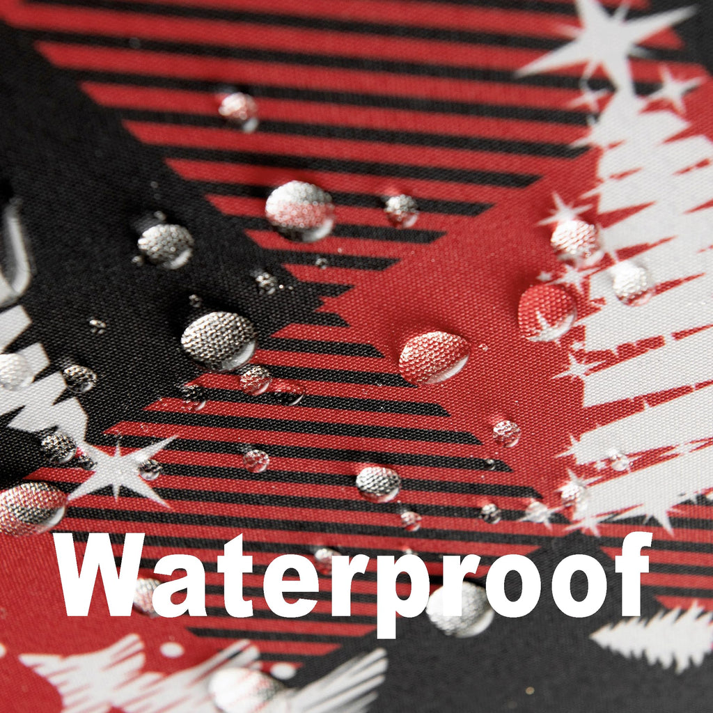 Waterproof Checkered Tablecloth Fabric - Rectangle 58x84 Inch Christmas Tree Table Cloth for Indoor/Outdoor Use
