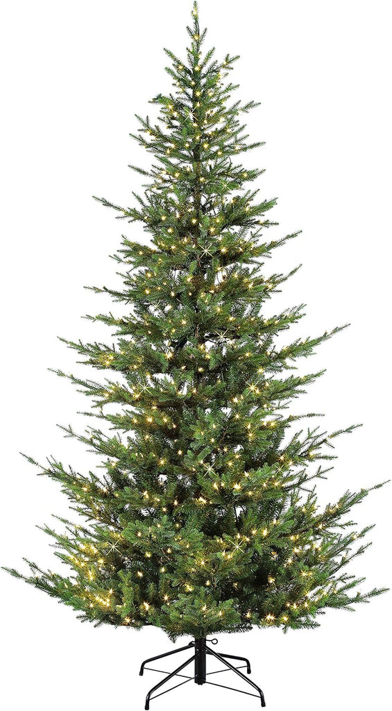 7.5 Foot Pre-Lit Natural Fir Artificial Christmas Tree with 700 Clear Lights