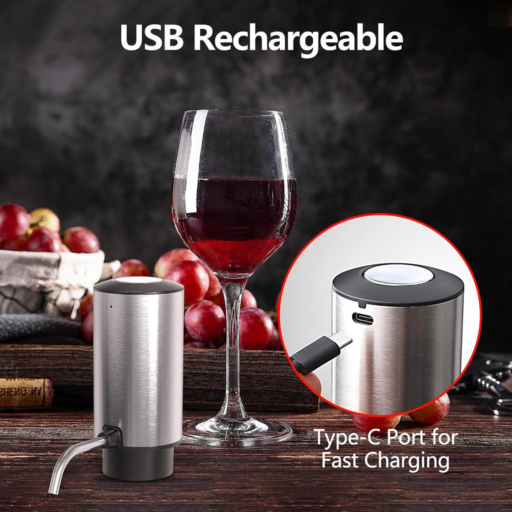 Electric Wine Aerator Wine Decanter Set Automatic Wine Dispenser Wine