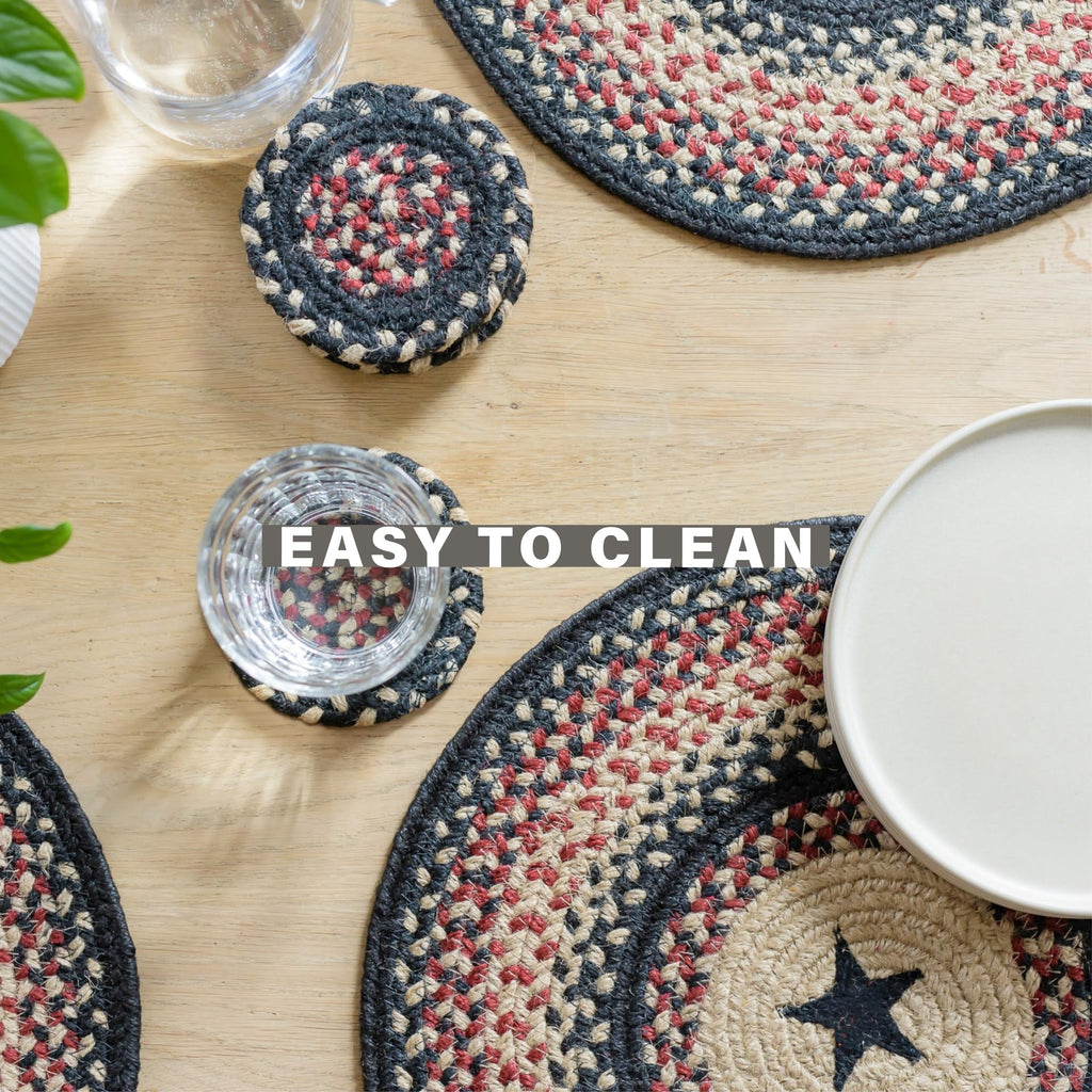 Gloucester Jute Braided Placemats, Rect 13x19 Set of 4
