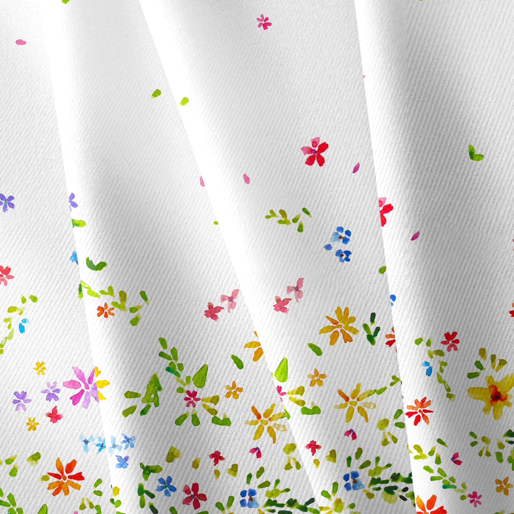 Floral Oval Tablecloth 60x84In, Spring Watercolor Flower Tablecloth, Country Farmhouse Polyester Waterproof