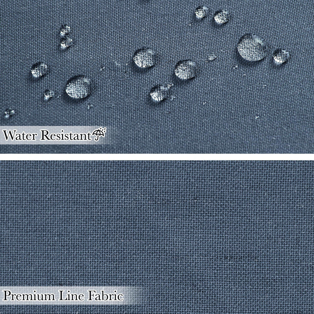 Linen Fabric Sets -Button Hole Waterproof Lightweight Washable Privacy Shower Curtains for Bathtub with 12 Metal
